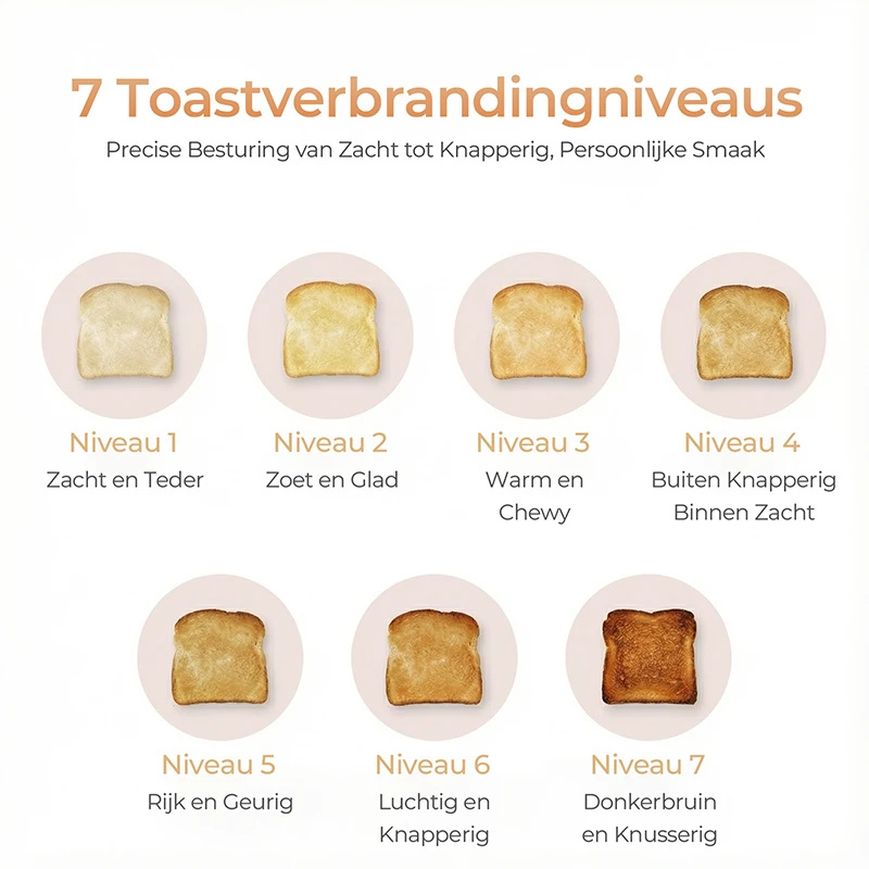 WOOX MX0212 Toaster – 4 Scheiben – Edelstahl
