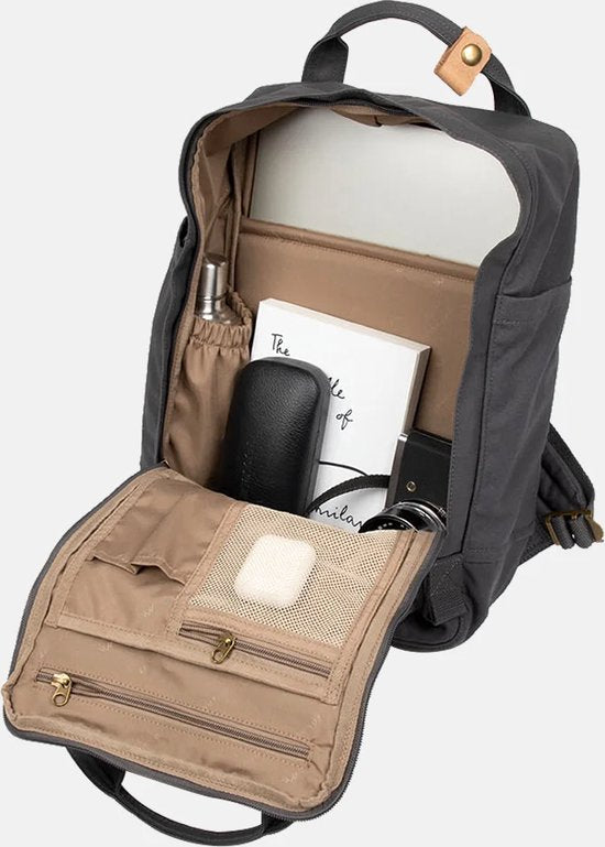 Doughnut Laptop-Rucksack / Rucksack / Schultasche - 14 Zoll - Macaroon PFC frei - Anthrazit