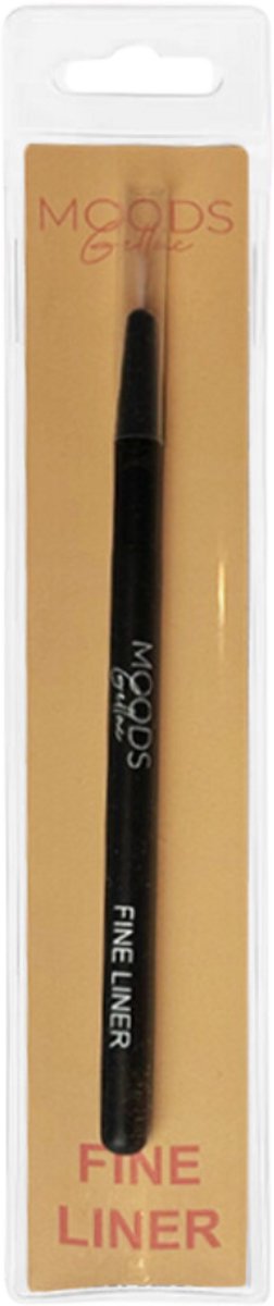 Moods Gellac Fine Liner Black - 8 cm Präzisionspinsel für Nailart und Gellack - Ultradünne Linien und detaillierte Designs