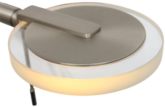 Steinhauer Turound LED – Moderne Wandleuchte – Stahl – H: 17 cm – Ø: 14 cm – Universell einsetzbar – Für den Innenbereich – Metall – Wandleuchten – Schlafzimmer – Wohnzimmer