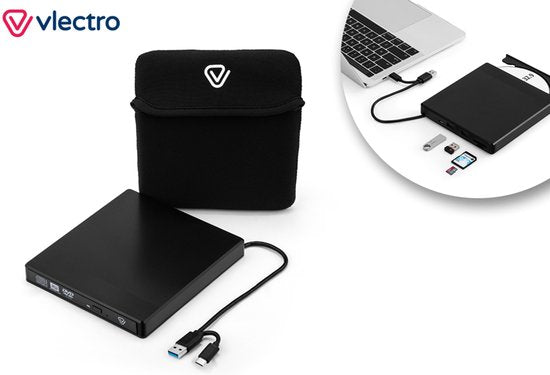 Vlectro - Externer CD- und DVD-Leser und -Brenner - DVD/CD-Leser und -Brenner