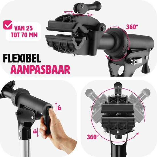 tectake - Fahrradreparaturständer Tristan - Schnellspanner - Spannkopf - 360° drehbar - höhenverstellbar - Max. 50kg. - Montageständer - Geeignet für E-Bikes Elektrofahrrad - 404920
