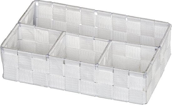 Wenko Organizer Adria 17 × 26 × 6,5 cm, Polypropylen, weiß
