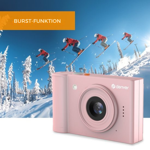 Denver - DCA4811P - Digitalkamera - Full HD - 48MP - Foto & Video - Rosa