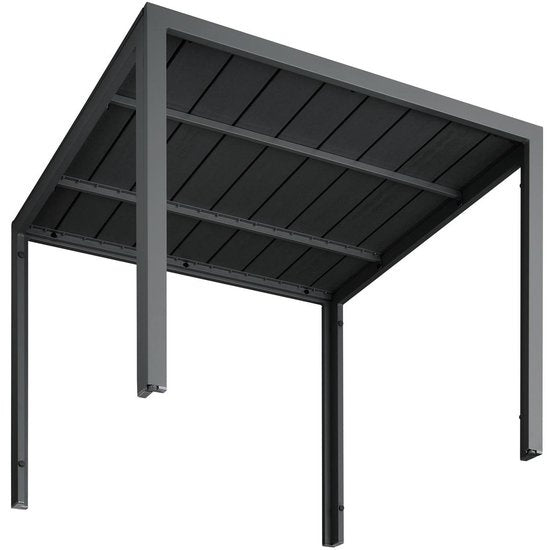 tectake - Gartentisch Maren - Quadratisch - schwarz - 402954