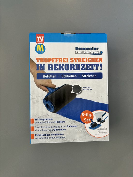 Paint Runner – eine tropffreie Farbrolle mit Farbbehälter