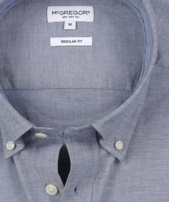 McGregor Hemd Stretch Oxford Hemd Marine - Größe 3XL