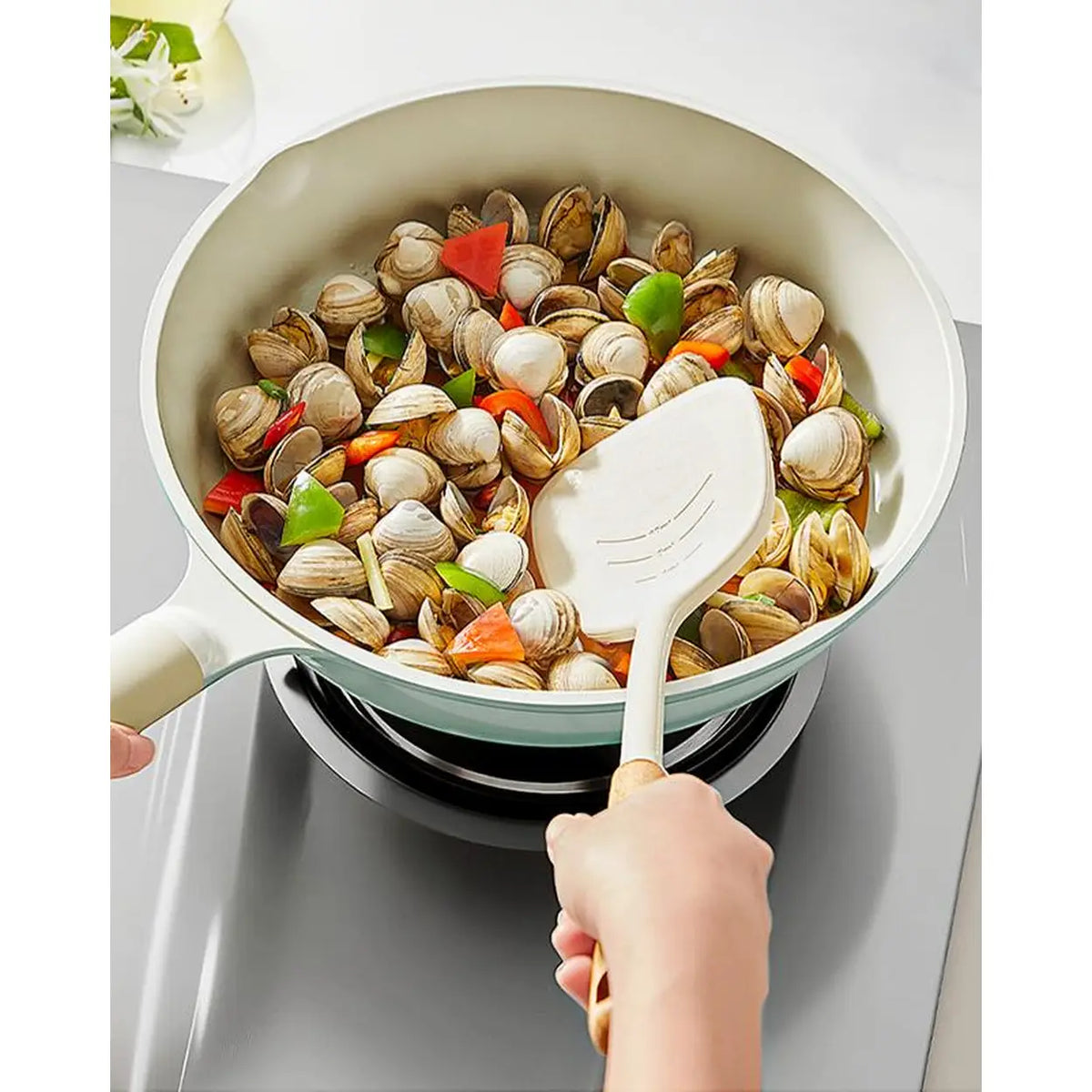 COOKER KING Bratpfanne – 24 cm – keramische Titan-Antihaftbeschichtung