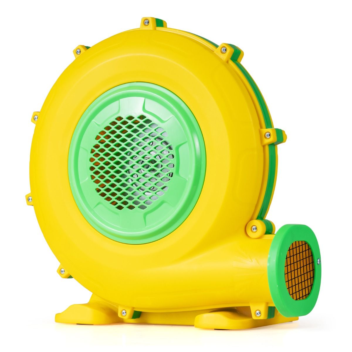 Coast Laubbläser – leistungsstarker Motor mit 950 W – Bodenverankerungen und Griff – gelb