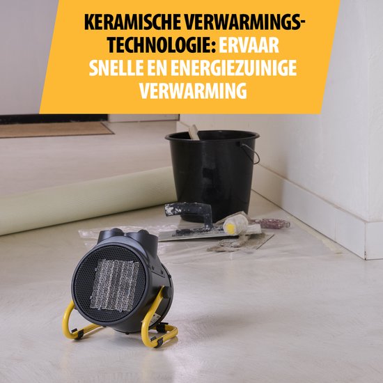Tristar KA-5060 Industrieheizgerät – 1000 W – 2000 W – 3 Stufen – Einstellbarer Thermostat – Überhitzungsschutz – Schwarz
