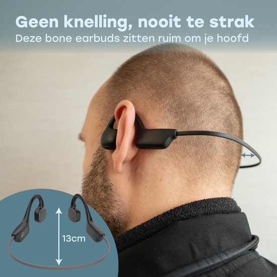 Audyn Bone Rondo - Sport-Kopfhörer - Knochenleitungs-Kopfhörer - Bluetooth - Offene Ohrhörer - kabellos - 9-Stunden-Akku