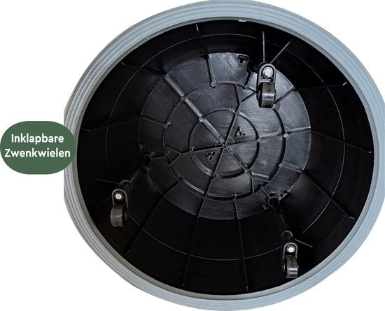 BRASQ Tritthocker Comfort Blue ST200 - Mobil - Kapazität 150 kg - Tritthocker - Tritthocker Erwachsene - Elefantenfuß