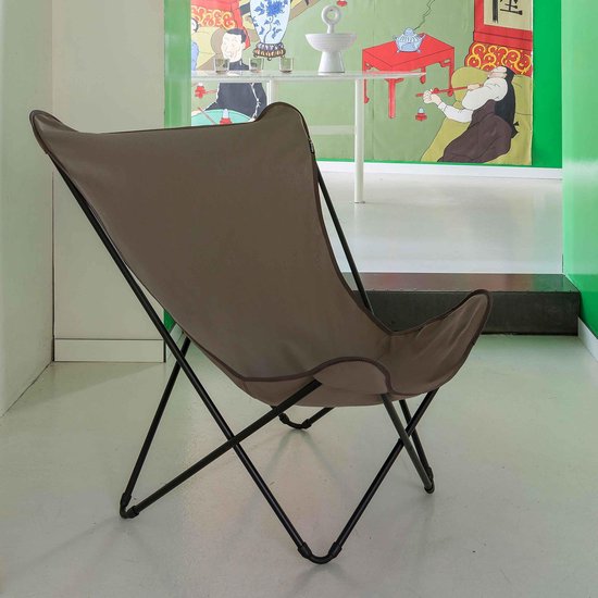 Lafuma Pop Up XL – Klappstuhl – Zusammenklappbar – Grès/Taupe