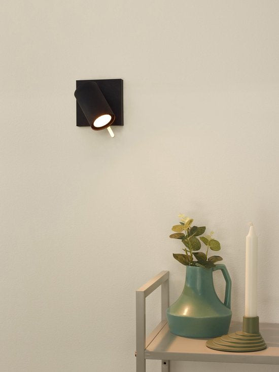 Lucide GRONY – Deckenstrahler (Deckenleuchte) – LED „Dim to warm“ – GU10 – 1×5 W 2200 K/3000 K – Schwarz