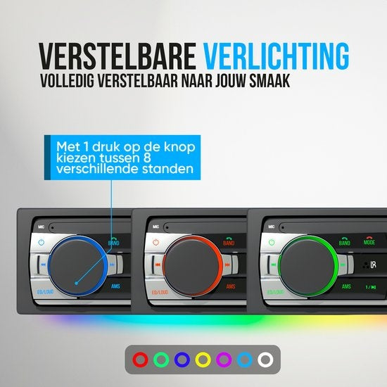 Strex - Autoradio - mit Bluetooth - USB/ SD-Karte und AUX-Anschluss - Freisprecheinrichtung - Schwarz