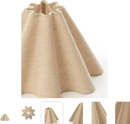 Light & Living – Lampenschirm – Bezaha – naturfarben – Stoff – Ø 11 cm – E27 – 2035947