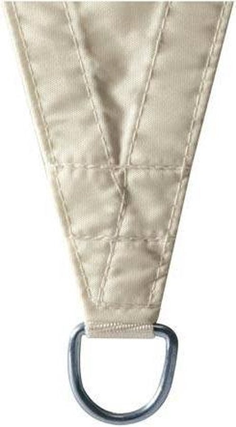 Perel Schattentuch, wasserdurchlässig, luftdurchlässig, 5 x 5 x 5 m, 180 g/m², HDPE, Dreieck, champagner