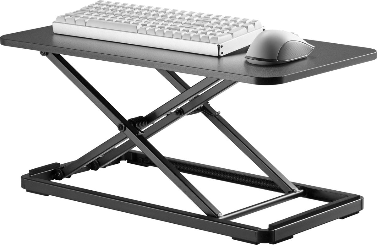 VDD Gaming - Höhenverstellbarer Steh-Sitz-Schreibtisch - Schwarz - 60x30cm