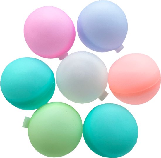 Travelly® Wiederverwendbare Wasserballons - Wasserspielzeug - Magnetisch und selbstschließend - Silikon - Mehrfarbig - Set 8 Stück