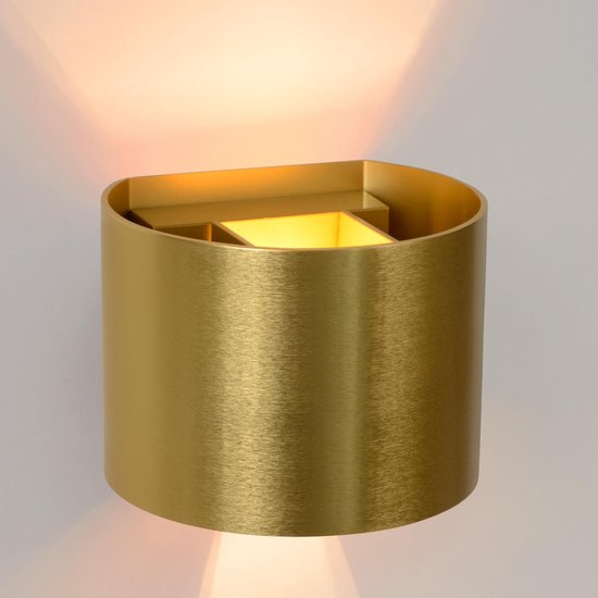 Lucide XIO – Wandleuchte – LED, dimmbar – G9 – 1 × 3,5 W, 2700 K – Einstellbarer Abstrahlwinkel – Mattgold / Messing
