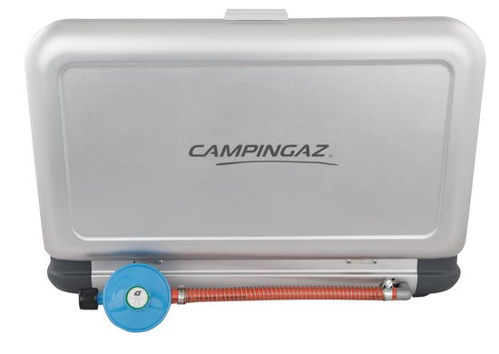 Campingaz Camping Kitchen 2 CV Campingkocher – 2-Flammen-Kocher – 2 × 2000 Watt – silbergrau