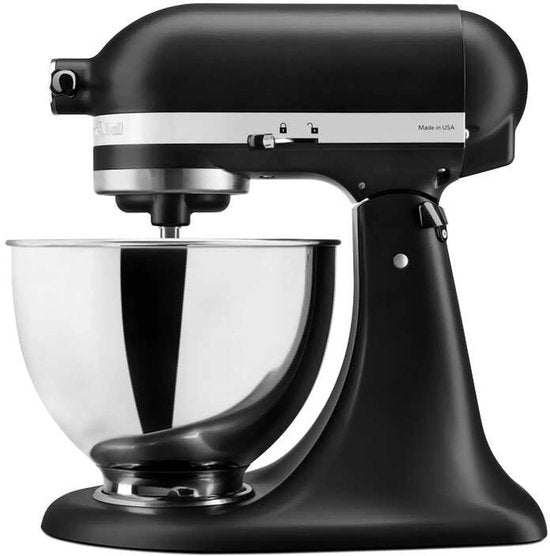 KitchenAid Artisan 5KSM95PSEBM – Küchenmaschine – 4,3 l – Mattschwarz – 3 Rührbesen