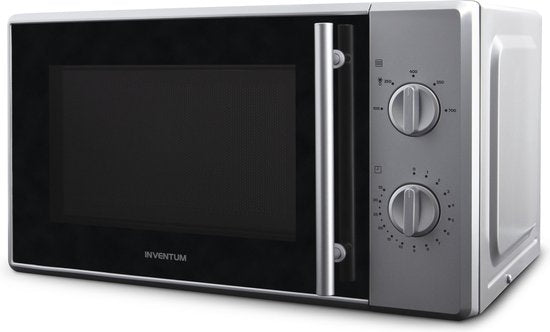 Inventum MN205SZ Solo Mikrowelle – 20 l – 700 W – Auftaufunktion – Silber