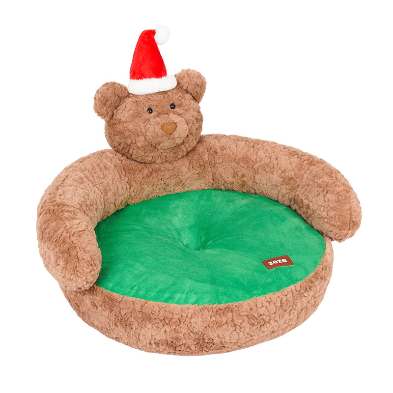 Diese Haustierbank mit Weihnachtsbär