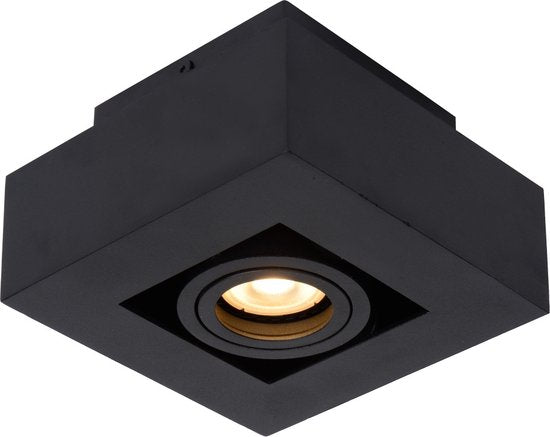 Lucide XIRAX – Deckenstrahler (Deckenleuchte) – LED „Dim to warm“ – GU10 – 1×5 W 2200 K/3000 K – Schwarz