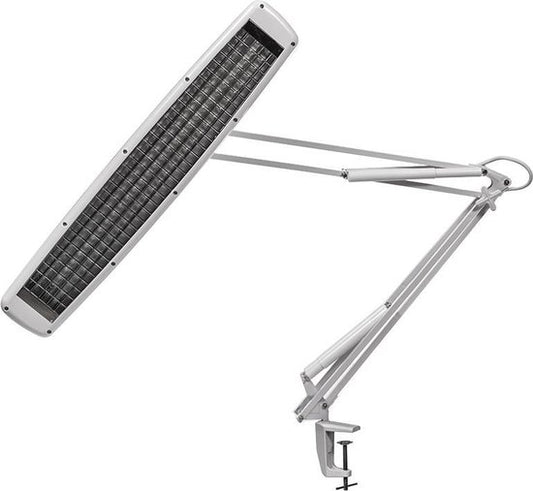 Velleman Schreibtischleuchte mit Klemme, schwenkbarem Arm, Ein-/Ausschalter, 60 cm breit, 3x 14 W, 6500 K, weiß