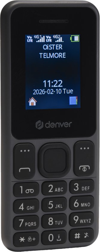 Denver Senioren-Handy 4G – GSM – Smartphone-frei aufwachsen – FM-Radio – Dual-SIM – SIM-Lock-frei – Modell 2026 – FAS1880L