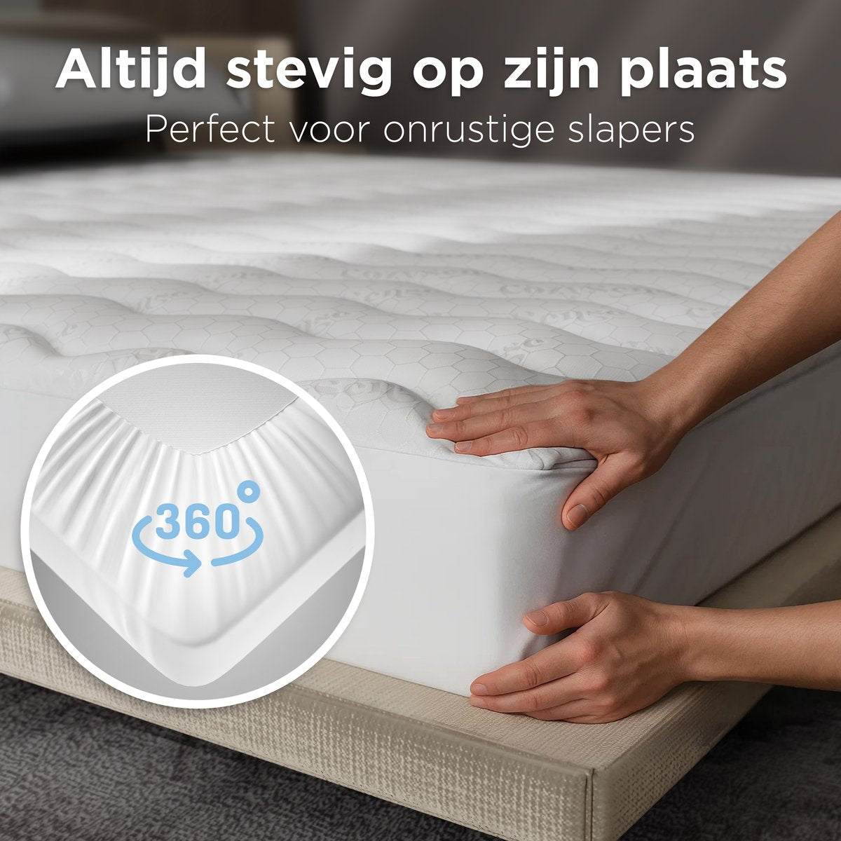 Cozysense Topper 120 x 200 – Memory-Schaum-Matratzenauflage mit gelinfundierter Eierkarton-Struktur – 3 cm – Weiß