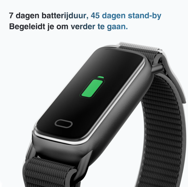Fittek GTL1 Smartwatch – Schwarz – Gesundheitsüberwachung rund um die Uhr – 7 Tage Akkulaufzeit