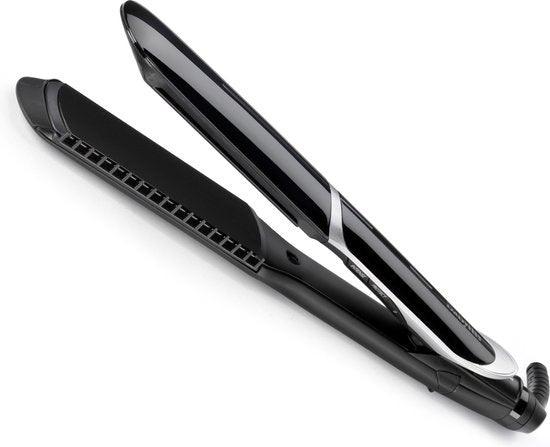 BaByliss Sleek Control Wide Glätteisen ST397E – Extra breite Platten – 5 Temperaturstufen bis 235 °C – Abnehmbarer Glättungskamm