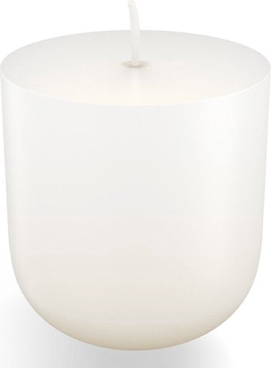 4 Stück Bolsius cleanlight transparentes Glas 115/55 mit Nachfüllpackung (20 Stunden) Gardenia - Fig