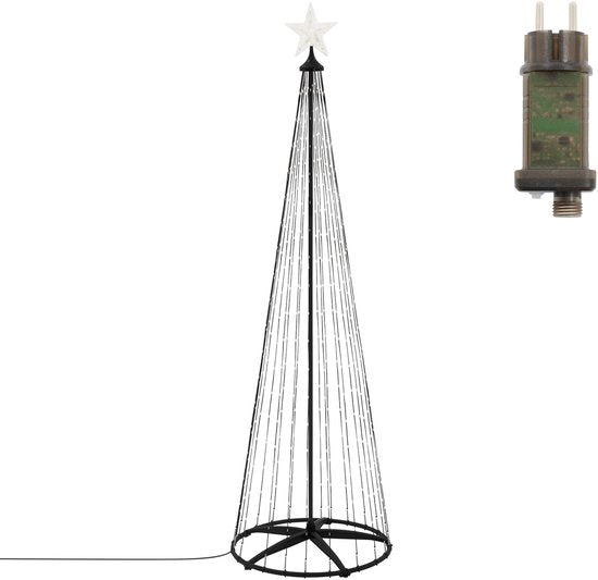 LED-Weihnachtsdekoration für draußen 210 cm mit 370 warmweißen LEDs