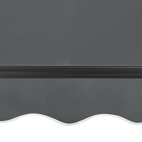Sonnensegel - 400 x 300 cm - Grau - Inkl. Befestigungsmaterial