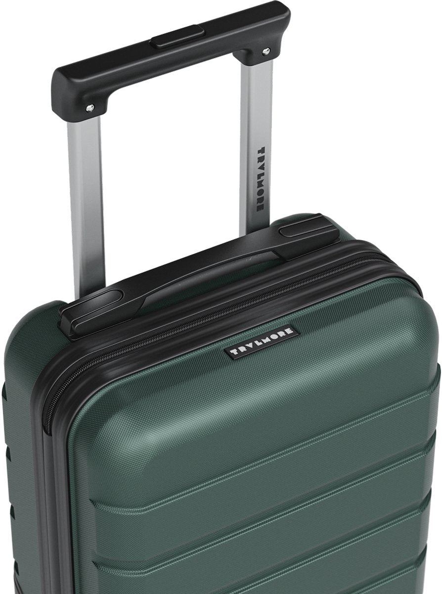 TRVLMORE Handgepäckkoffer für unter den Sitz – 40 x 30 x 20 cm – 24 l – TSA-Schloss – 2 Rollen – Dunkelgrün