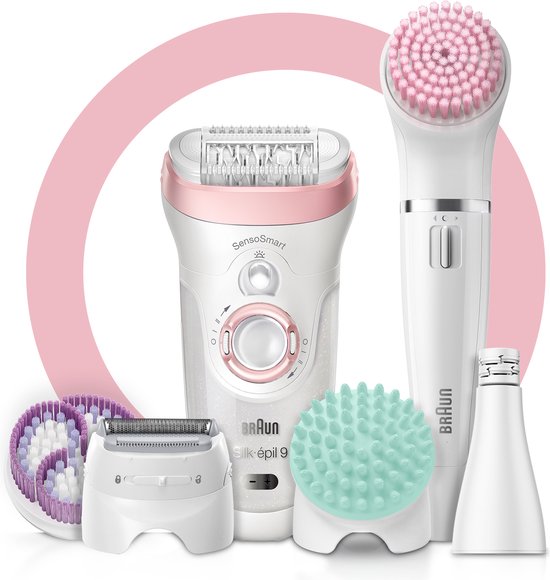 Braun Silk-épil Beauty Set 9 9-995 Deluxe – Epiliergerät – Rasierer – Peeling und Reinigung