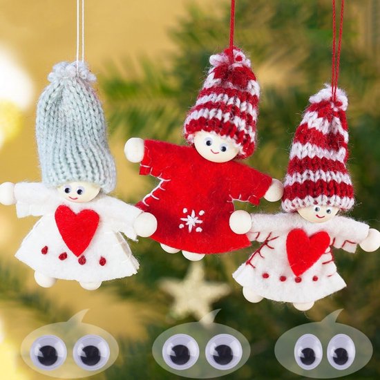 Faas Wackelaugen - 450 Stück - Selbstklebende Bastelaugen - Basteln für Kinder - Verschiedene Größen