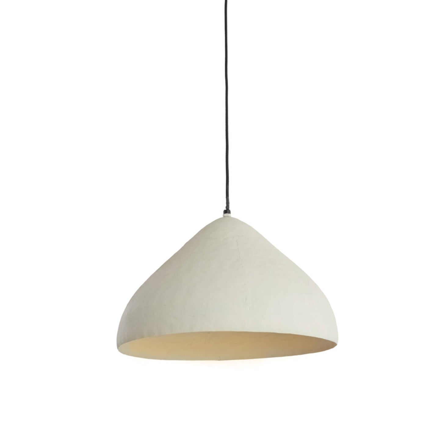 ELIMO  Hängeleuchte – Ø 40 × 25 cm – matt cremefarben