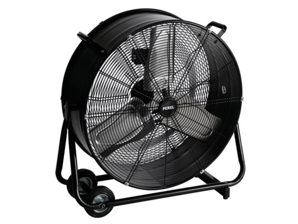 Bodenventilator - Trommel - Metall - Ã˜ 60 Cm - Schwarz