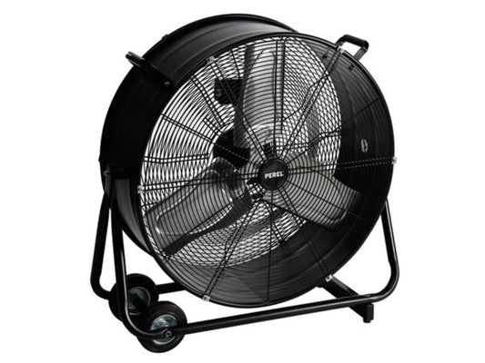 Bodenventilator - Trommel - Metall - Ã˜ 60 Cm - Schwarz