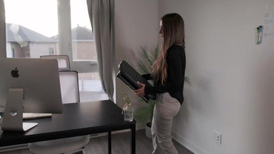 Strex Fußstütze Ergonomisch mit Massagerollen - Verstellbar - Anti-Rutsch - Fußstütze Schreibtisch