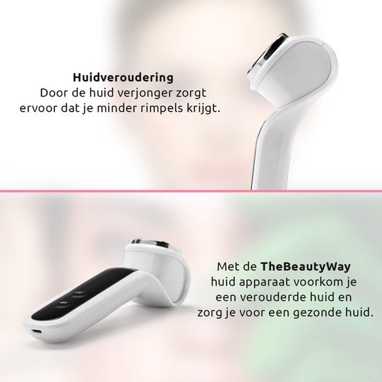 TheBeautyWay Skin Rejuvenator - 7 Stufen - Kabellos - Facelift Gerät - Facelift Geräte Damen - Facelift Gerät - Hautpflege - USB aufladbar - Gesichtsreinigung - Reduzieren Sie Akne, Linien, Falten und Müdigkeit