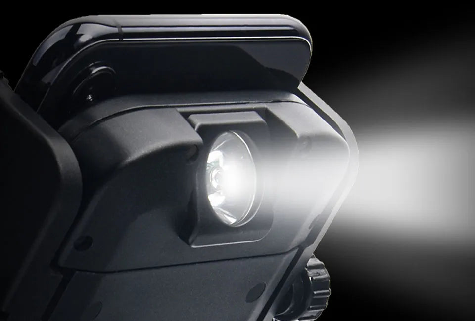 arrow 3-in-1 Fahrradhalter mit Powerbank und 3W Frontlicht - 70-105 mm breit, 120-200 mm lang