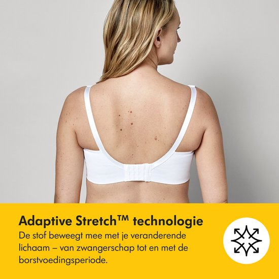 Medela Keep Cool BH – Nahtloser Still-BH – Schwangerschafts-BH mit 2 atmungsaktiven Zonen – Soft-Touch-Material – Schwarz – Größe L