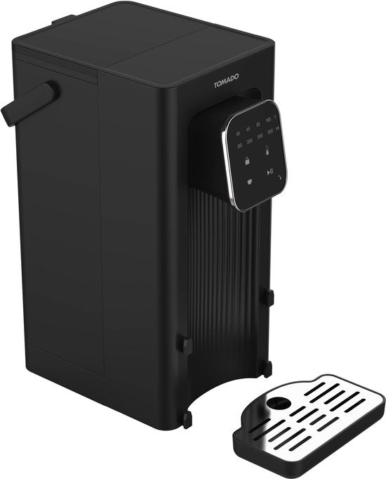 Tomado TWD2503B Heißwasserspender – Schnellkocher – 2,5 Liter – Digitalanzeige – Temperatureinstellung – Abnehmbarer Wassertank – Inklusive Wasserfilter