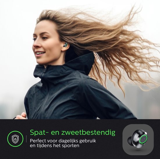 Otiume - Völlig drahtlose Ohrhörer - HiFi-Extra-Bass-Sound - Touch-Bedienung - Drahtlose Ohrhörer - Schweiß- und regenfest - Sport-Ohrhörer - Bluetooth