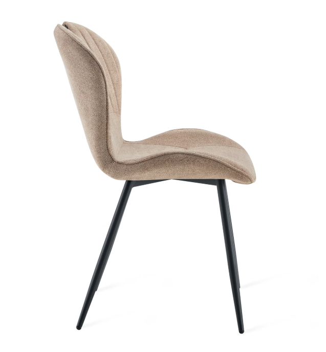 Multifurn Sten Esszimmerstuhl, 2er-Set – Taupe – 48 x 40 x 120 cm